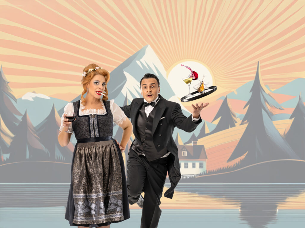 Im weißen Rössl - v.l.n.r.: Susanne Jansen und Michael Rotschopf - Foto: Moog Photography